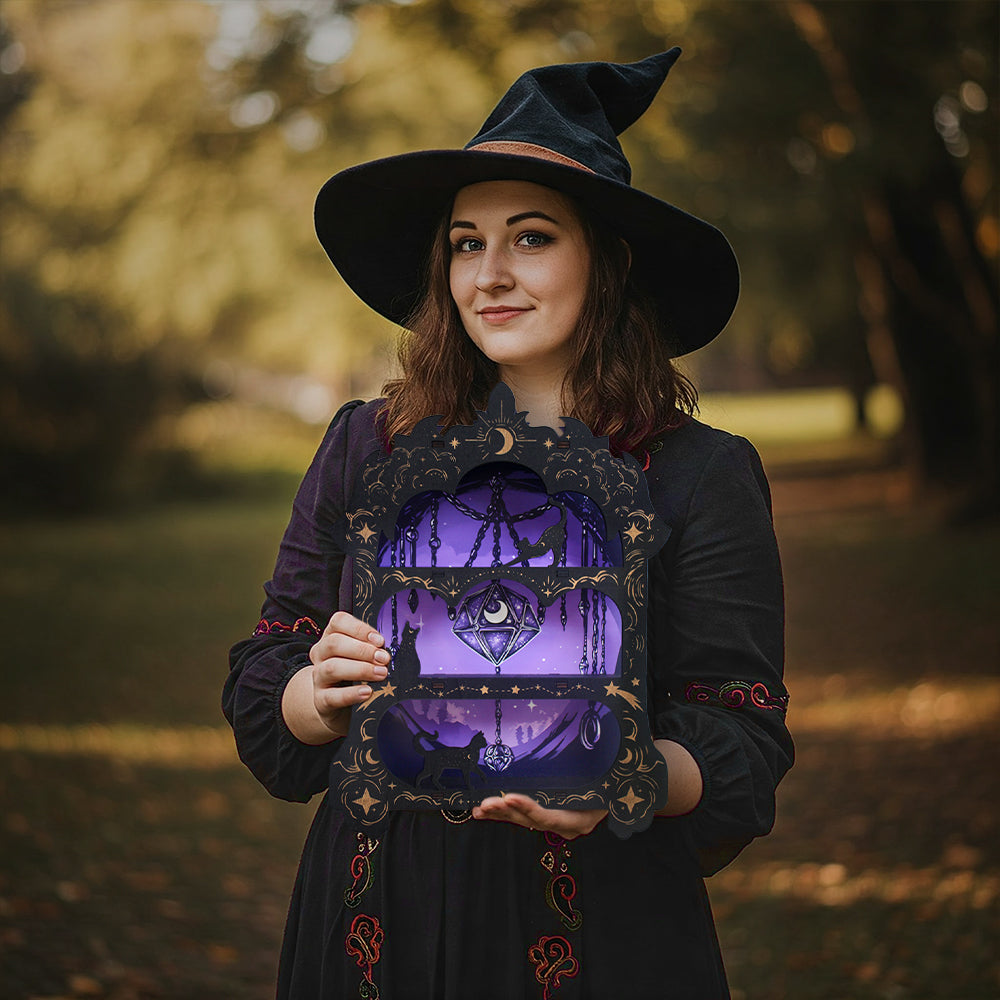 Wooden Floating Shelves for Wall, Wicca Wall Shelf Wall Decor Crystal Rock Gem Stone Display Shelf, Trinket Knick Knack Shelf