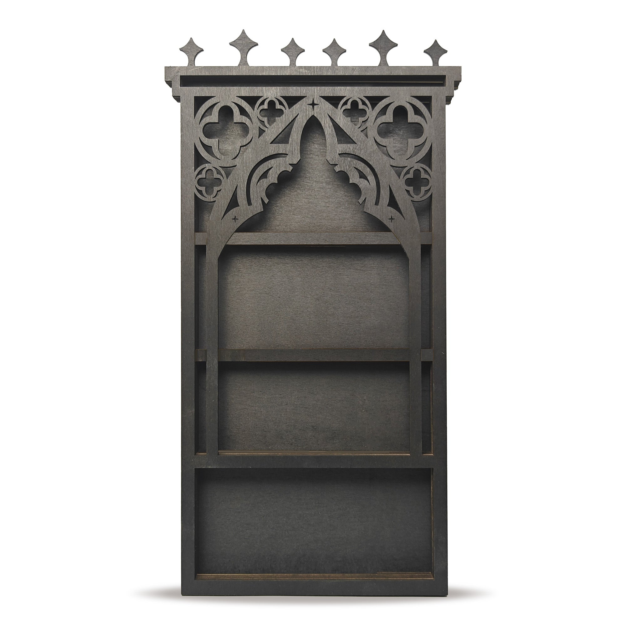 Tower Crystal Display Shelf Wooden Moon Shelf