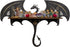 Gothic Evil Dragon Decor Crystal Display Shelf for Wall, Wooden Witchy Shelf Rock Display Case Knick Knack Organizer Trinket Holder, Wall Hanging Shelves for Essential Oil & Nail Polish