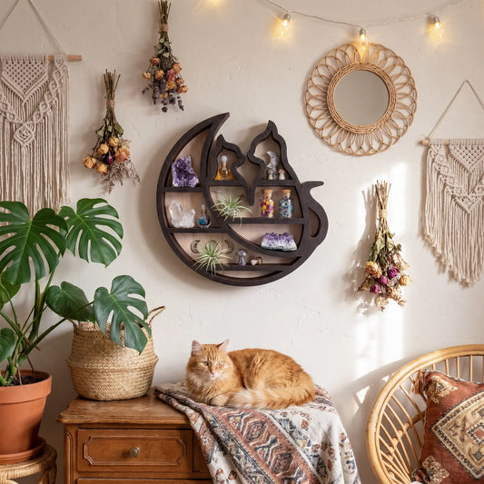FNYDOX Cats on The Moon Shelf