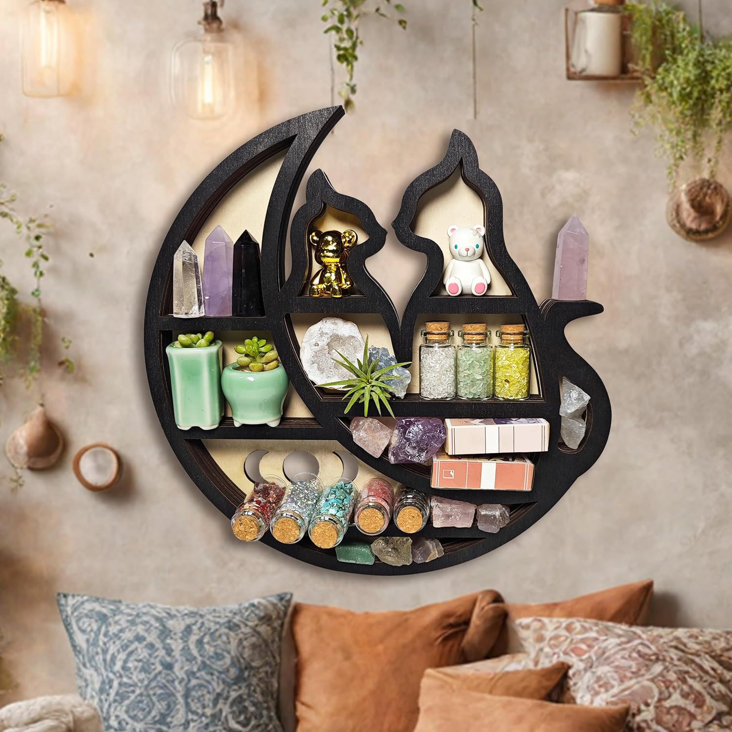 FNYDOX Cats on The Moon Shelf