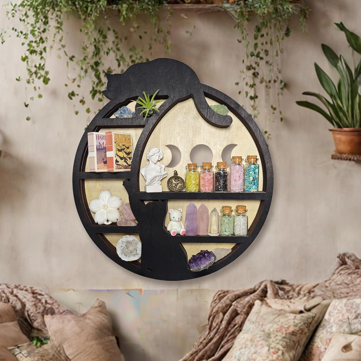 FNYDOX Crystal Display Shelf (Cats & The Moon)