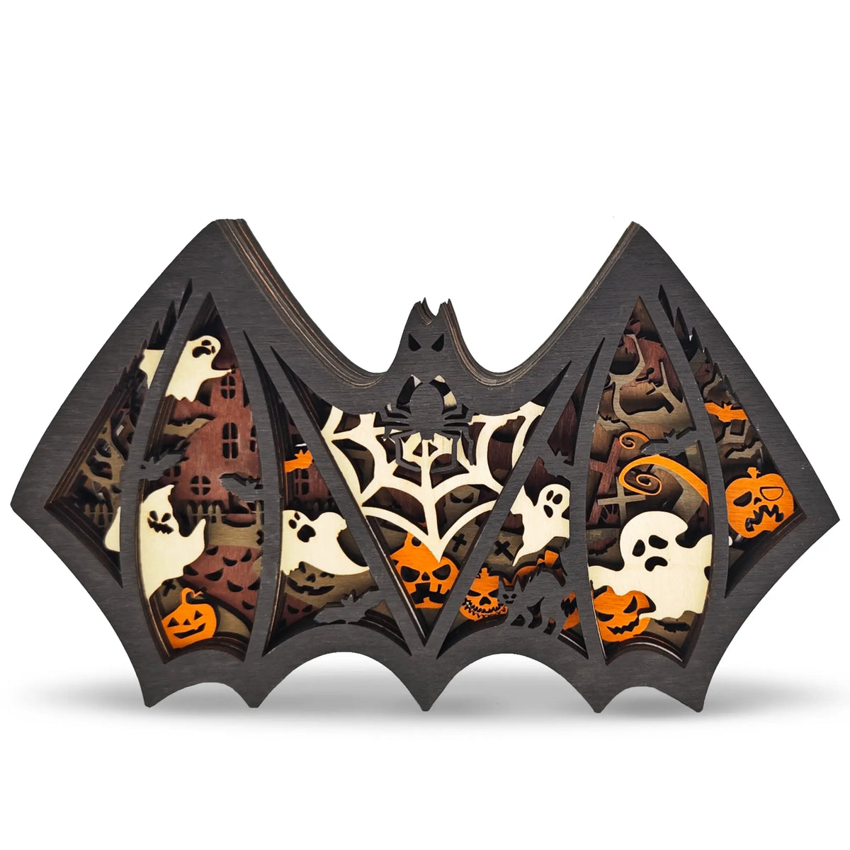 FNYDOX Halloween Bat Wooden Decor