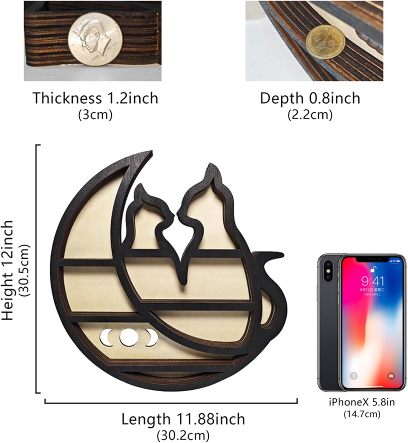 FNYDOX Cats on The Moon Shelf