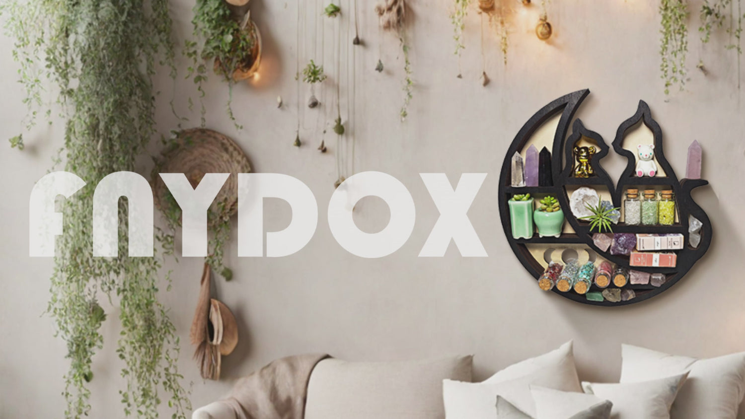 FNYDOX Cats on The Moon Shelf