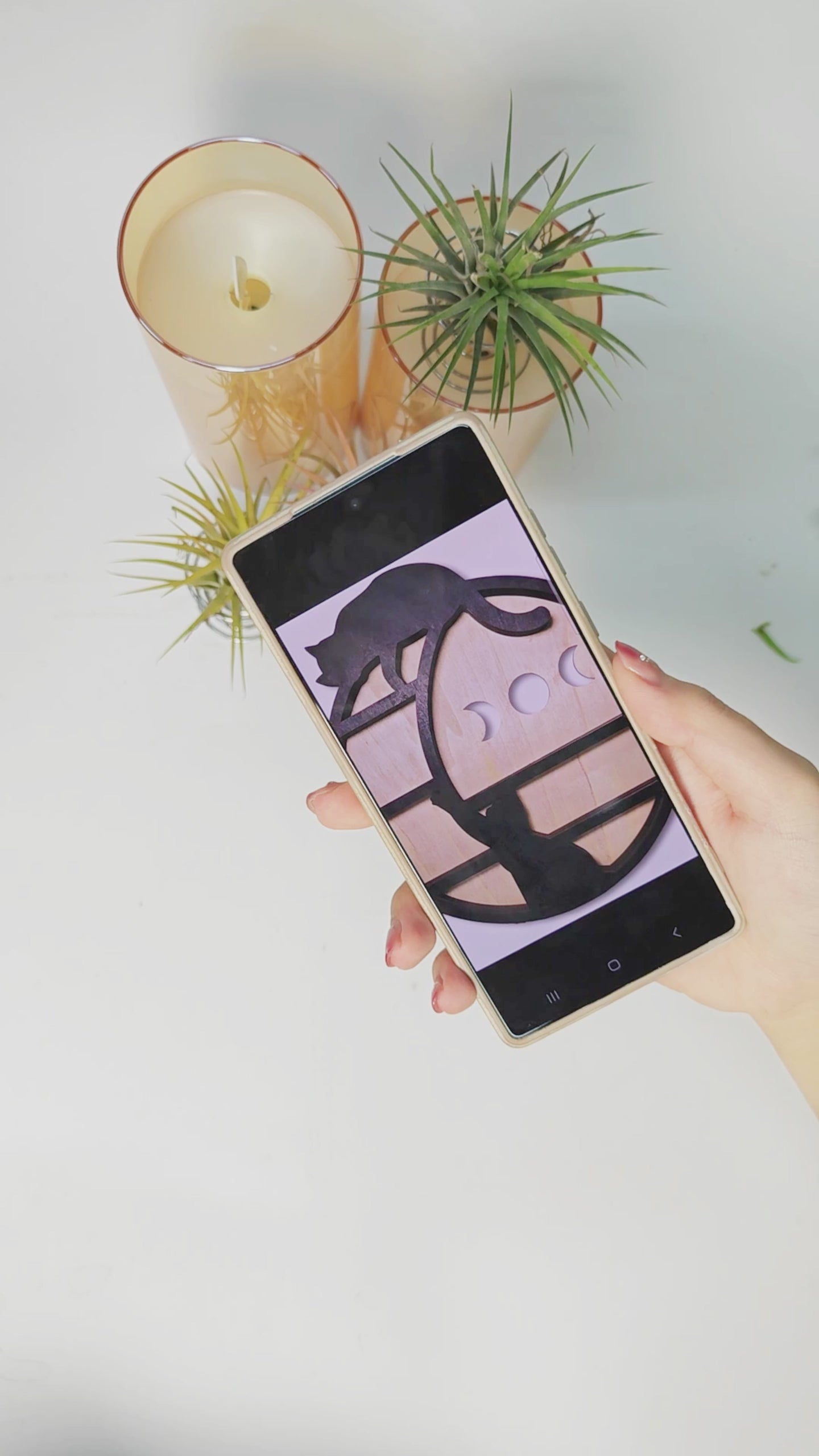 FNYDOX Crystal Display Shelf (Cats & The Moon)