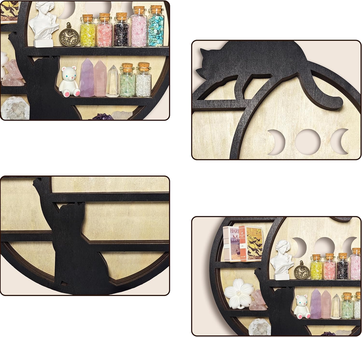 FNYDOX Crystal Display Shelf (Cats & The Moon)