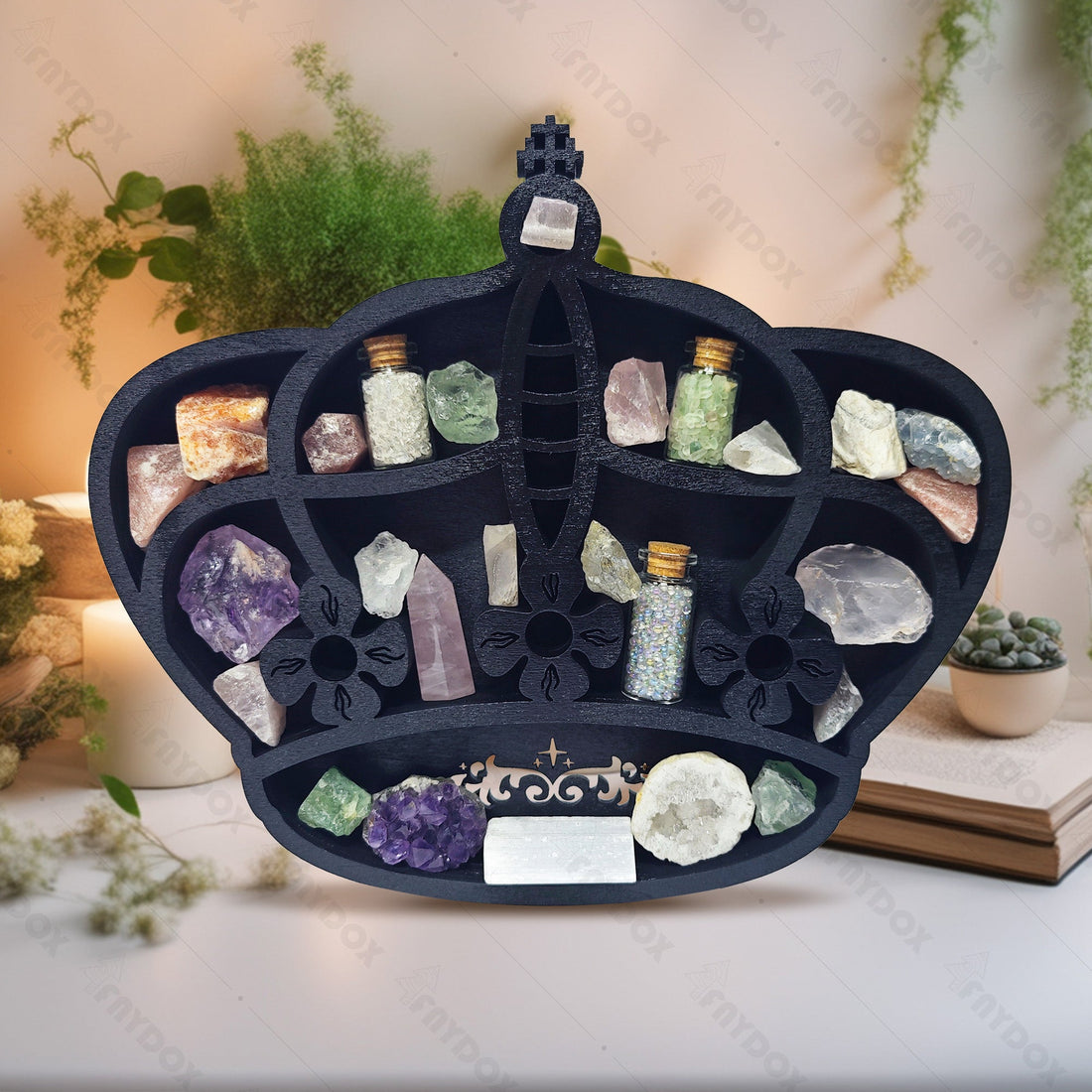 Crystal Table Display Enhance Your Crystal Display with Exquisite Wooden Stands – FNYDOX