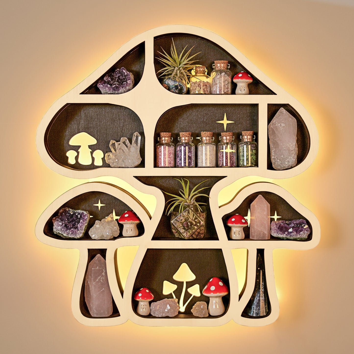 FNYDOX Mushroom Shelf with LED