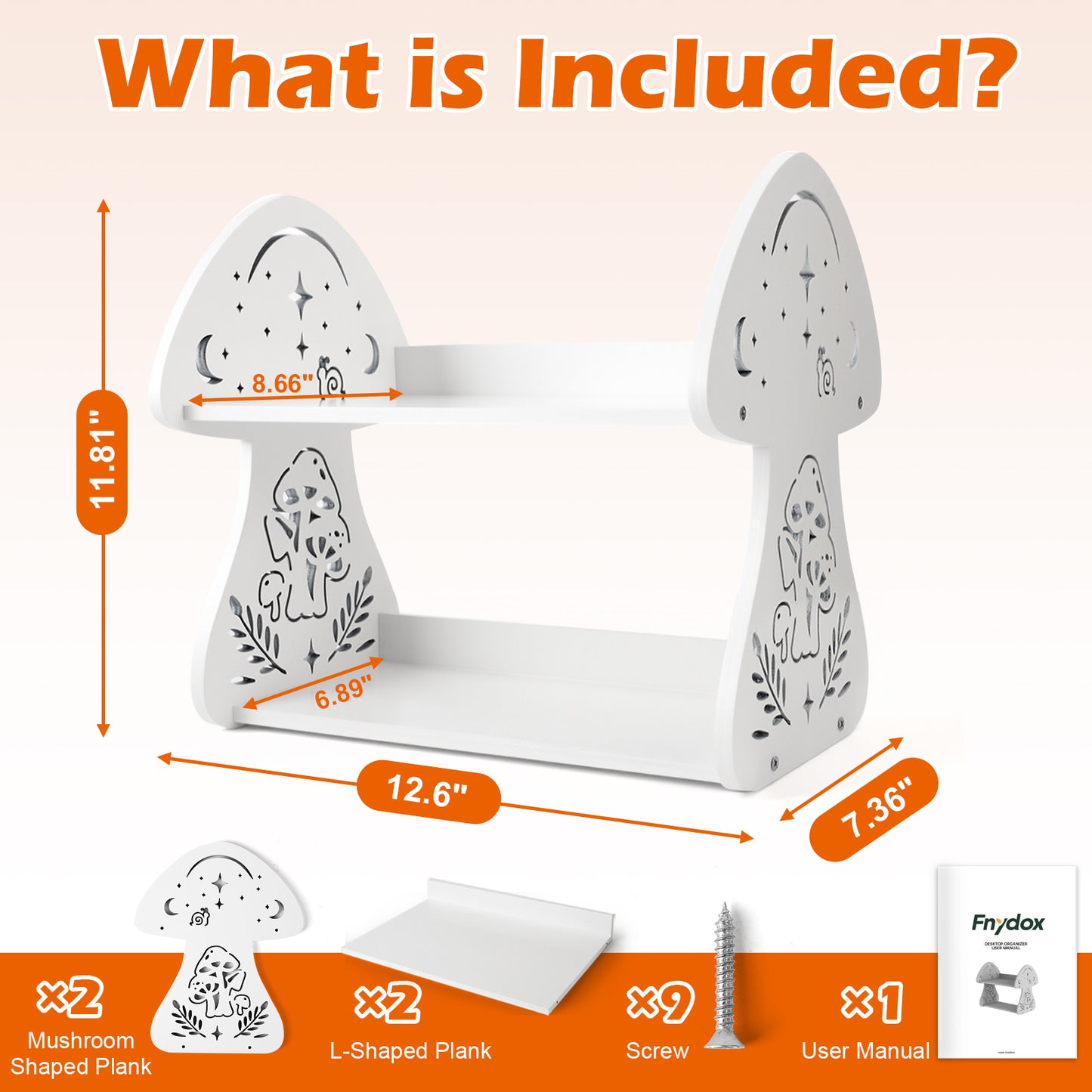 FNYDOX Mushroom Desktop Shelf