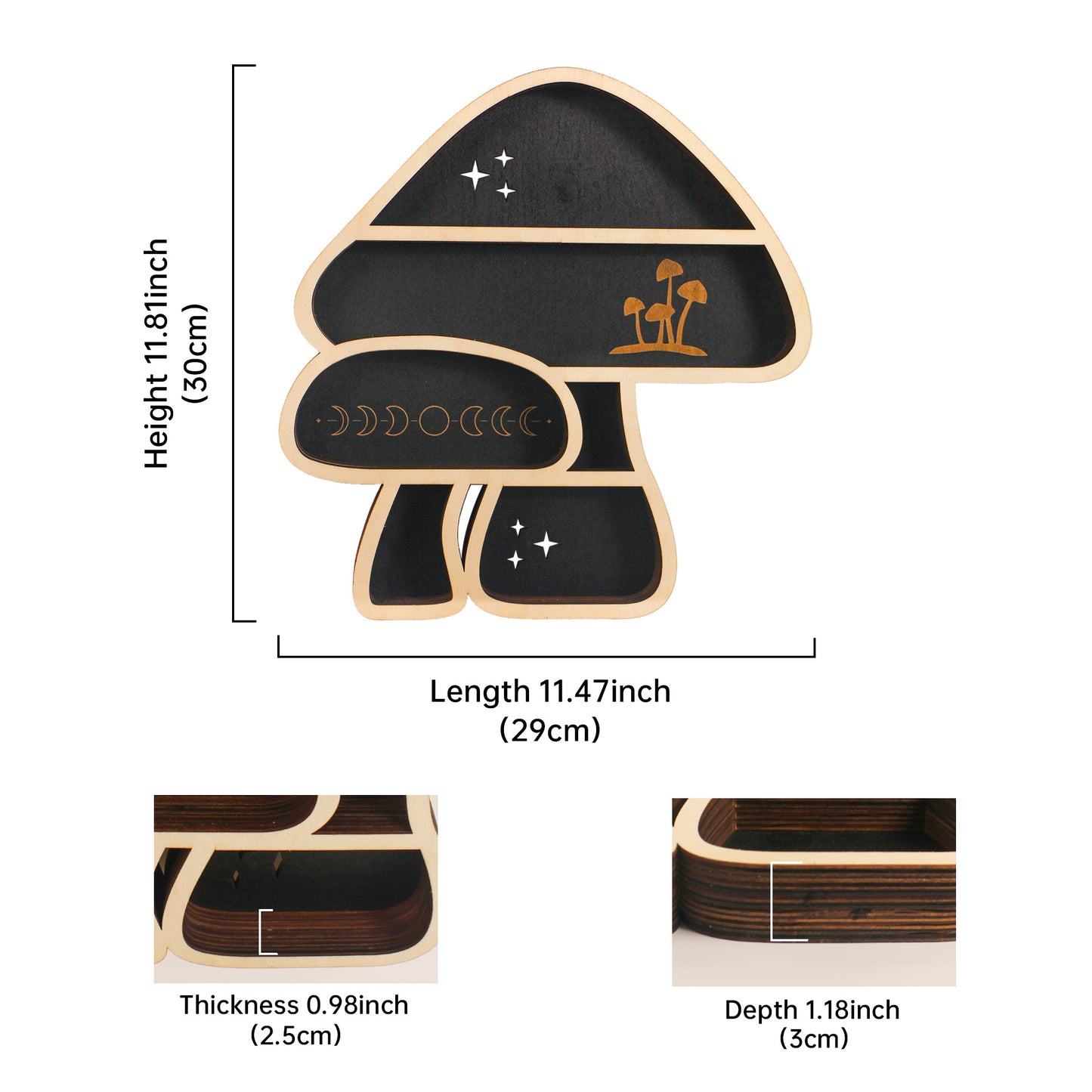 FNYDOX Mushroom Shelf (2 Mushrooms)