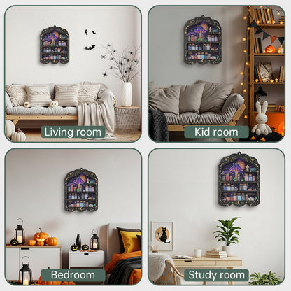 [Floating Shelf] 1pc Mushroom Wall Shelf for Crystals Rocks Gems Healing Stones, Trinket Knick Knack Shelf Crystals Holder Organizer, Wooden Wall Shelf for Witch Witchy Wiccan Decor Spiritual Gifts