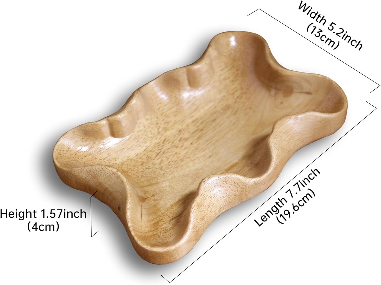 Crystal Tray for Rocks, Gems, and Healing Stones, Wooden Offering Bowl, Crystal Storage Holder, Decorative Display Tray, Crystal Organizer, Zen Bowl, Tray for Essential Oils