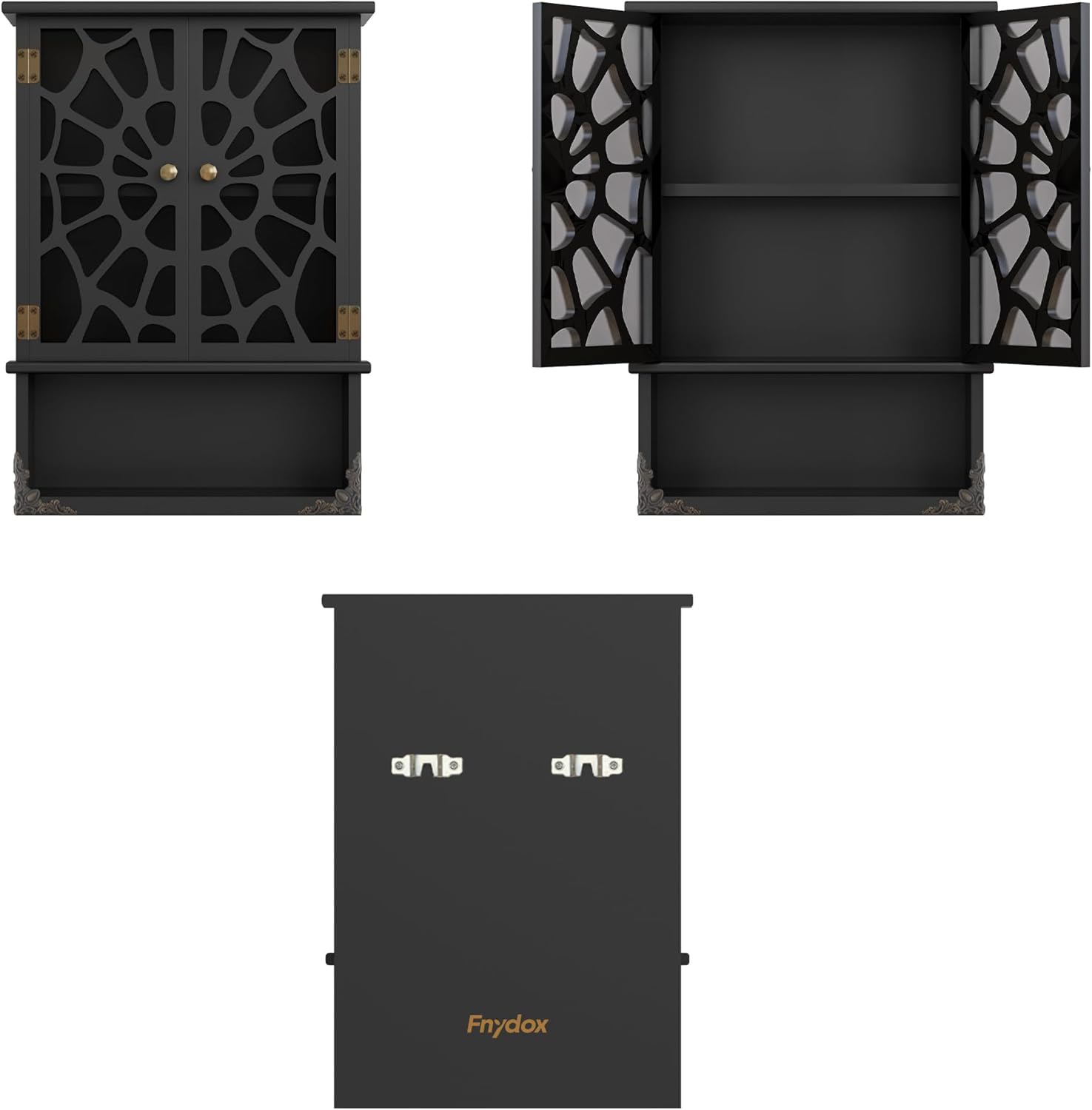 Gothic Spider Web Tabletop & Wall Shelf, Dark Goth Academia Witchy Decor, Vintage Coffin Flaoting Shelves, Halloween Decor Trinket & Knick Knack Shelf, Unique Wall Decor for Goth Lovers