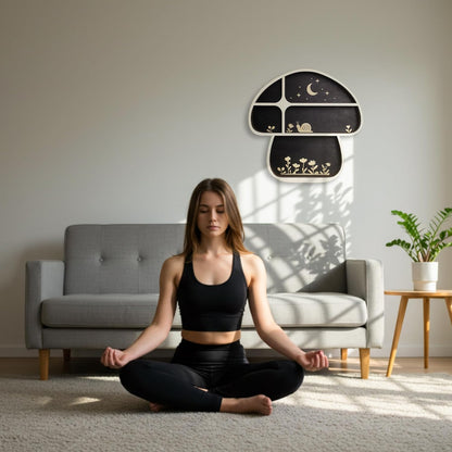 Mushroom Decor, Mushroom Shelf Cute Wall Decor for Mushroom Lovers, Witchy Decor Trinket Knick Knack Shelves, Spiritual Decor Crystal Shelf, Oddities and Curiosities Cute Shelves