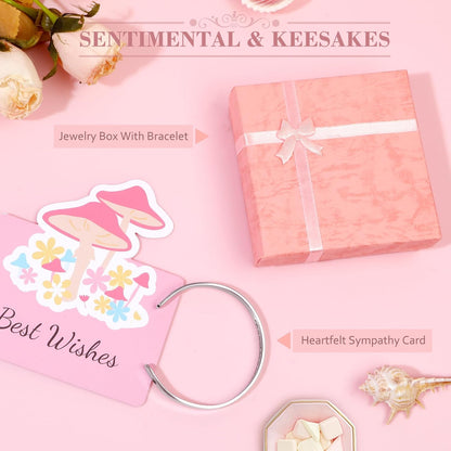 Get Well Soon Gifts for Women, Pink Self Care Package Feel Better Basket, After Surgery Sympathy Gifts Sick Care Package, Inspirational Sending Hugs Basket Thinking of You Gift Encouragement Gifts