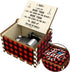 Dad Birthday Gifts from Daughter, Music Box Red Black Buffalo Plaid Fathers Day Best Dad Ever I Love You Dad Wooden Musical Box Dad Gift