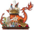 Wooden Dragon Decor Crystal Display Shelf for Wall, Rock Display Case Knick Knack Organizer Trinket Holder, Wall Hanging Shelves for Essential Oil & Nail Polish