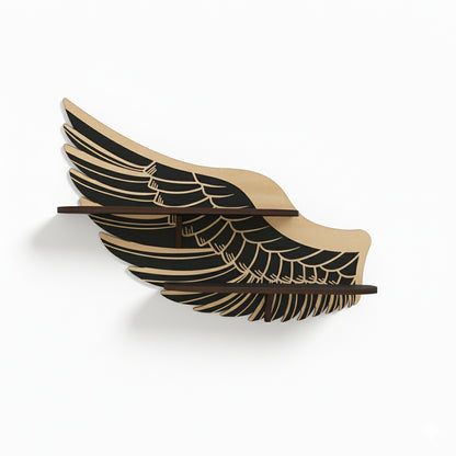 Griffin Wings Crystal Display Shelf, Rock Gem Stone Holder, Essential Oils Nail Polish Organizer, Trinket Knick Knack Shelf Wall Mounted, Witch Witchy Wiccan Home Decor