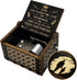 Birthday Gift for Dad from Daughter Son Child, Wooden Music Box Father’s Day Anniversary Valentine’s Day Gifts Musical Box, Black