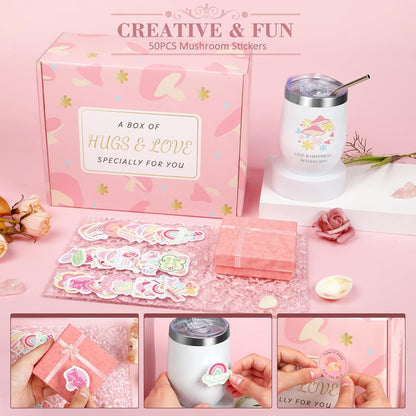 Get Well Soon Gifts for Women, Pink Self Care Package Feel Better Basket, After Surgery Sympathy Gifts Sick Care Package, Inspirational Sending Hugs Basket Thinking of You Gift Encouragement Gifts