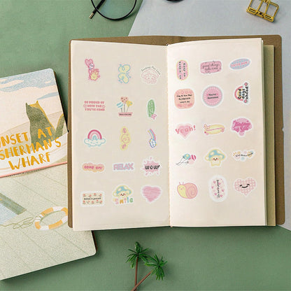 50PCS Mushroom Stickers, Vinyl Waterproof Decals for Water Bottle Phone Case Laptop Scrapbook Luggage, Plant Stickers for DIY Mushroom Decor Gift