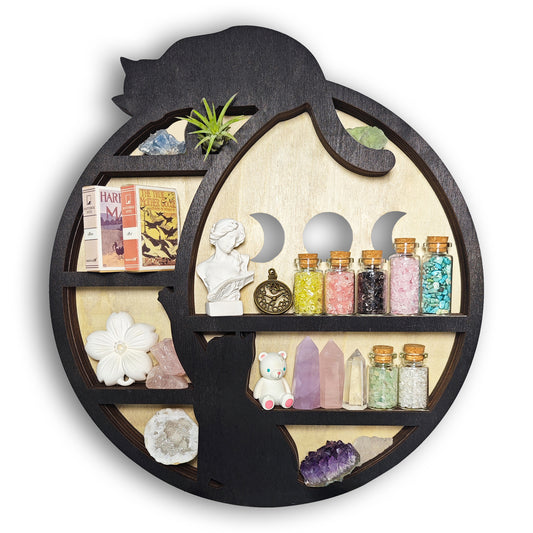 FNYDOX Crystal Display Shelf (Cats & The Moon)