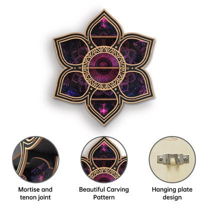 [Floating Shelf] 1pc Wooden Wall Shelf for Crystals Rocks Gems Healing Stones, Trinket Knick Knack Shelf Crystals Holder Organizer, Wooden Wall Shelf for Witch Witchy Wiccan Decor Spiritual Gifts