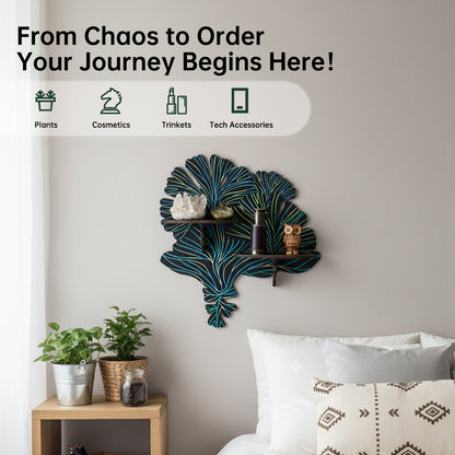 Magic Vine Crystal Display Shelf, Rock Gem Stone Holder, Essential Oils Nail Polish Organizer, Trinket Knick Knack Shelf Wall Mounted, Witch Witchy Wiccan Home Decor