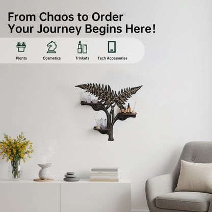 Vine Decor Crystal Display Shelf, Rock Gem Stone Holder, Essential Oils Nail Polish Organizer, Gothic Trinket Knick Knack Shelf Wall Mounted, Witch Witchy Wiccan Home Decoration