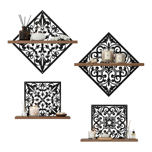 FNYDOX Metal Floating Shelf (2PCS)