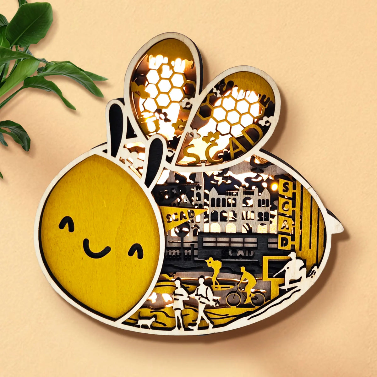 FNYDOX SCAD Souvenir Cute Bee Decor Gift for Students &amp; Alumni