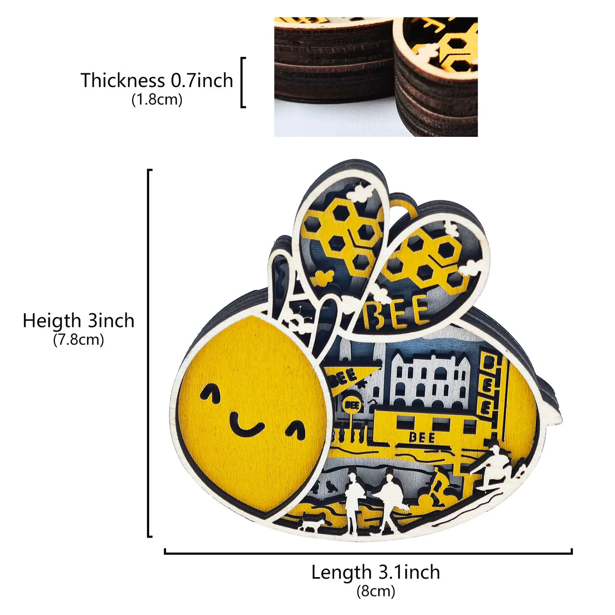 FNYDOX Bee Magnet Gift for SCAD (Savannah College of Art and Design)