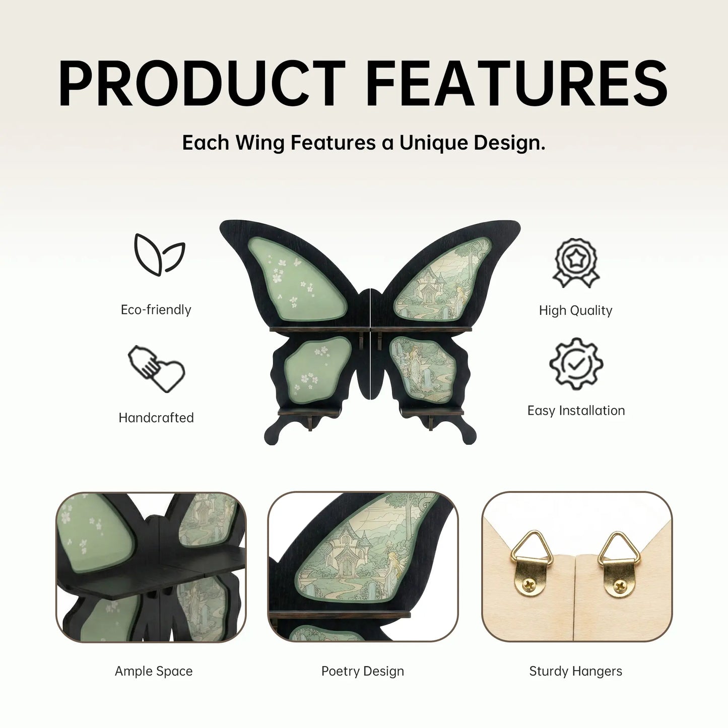 FNYDOX Whimsigoth Butterfly Shelf