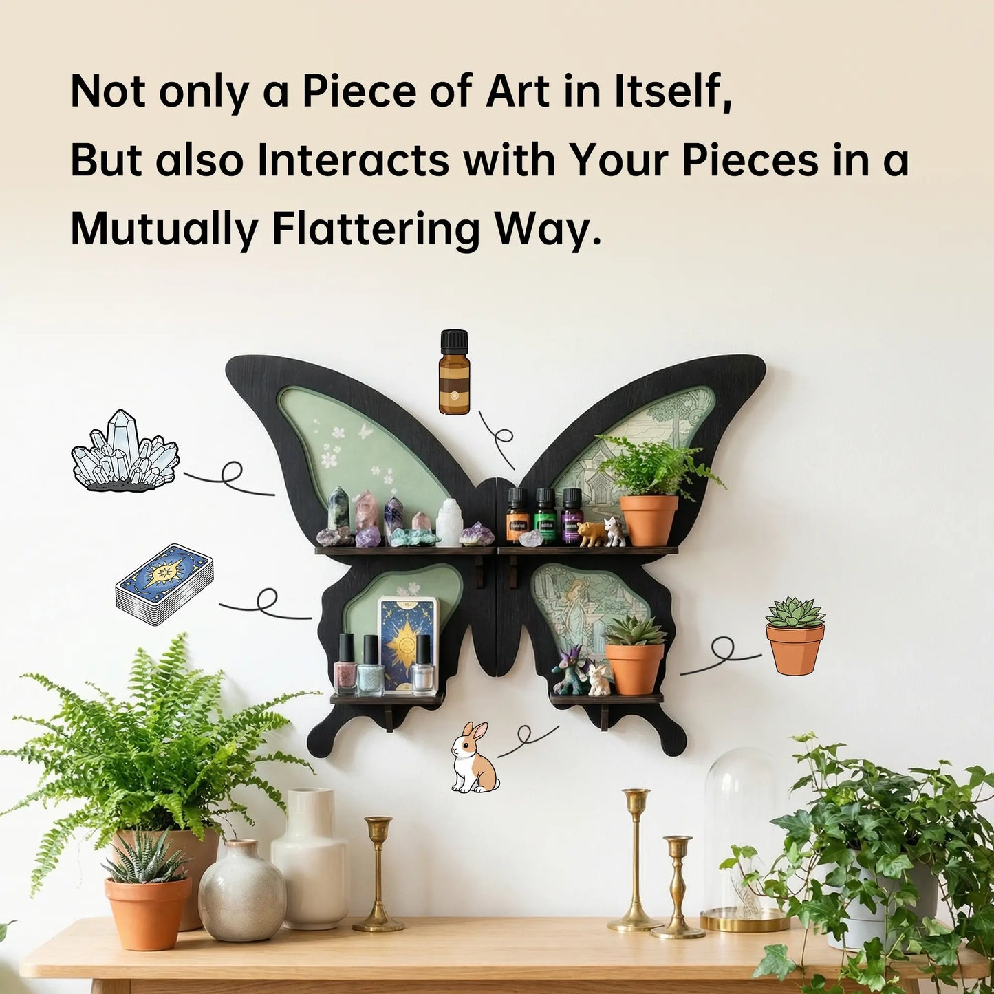 FNYDOX Whimsigoth Butterfly Shelf