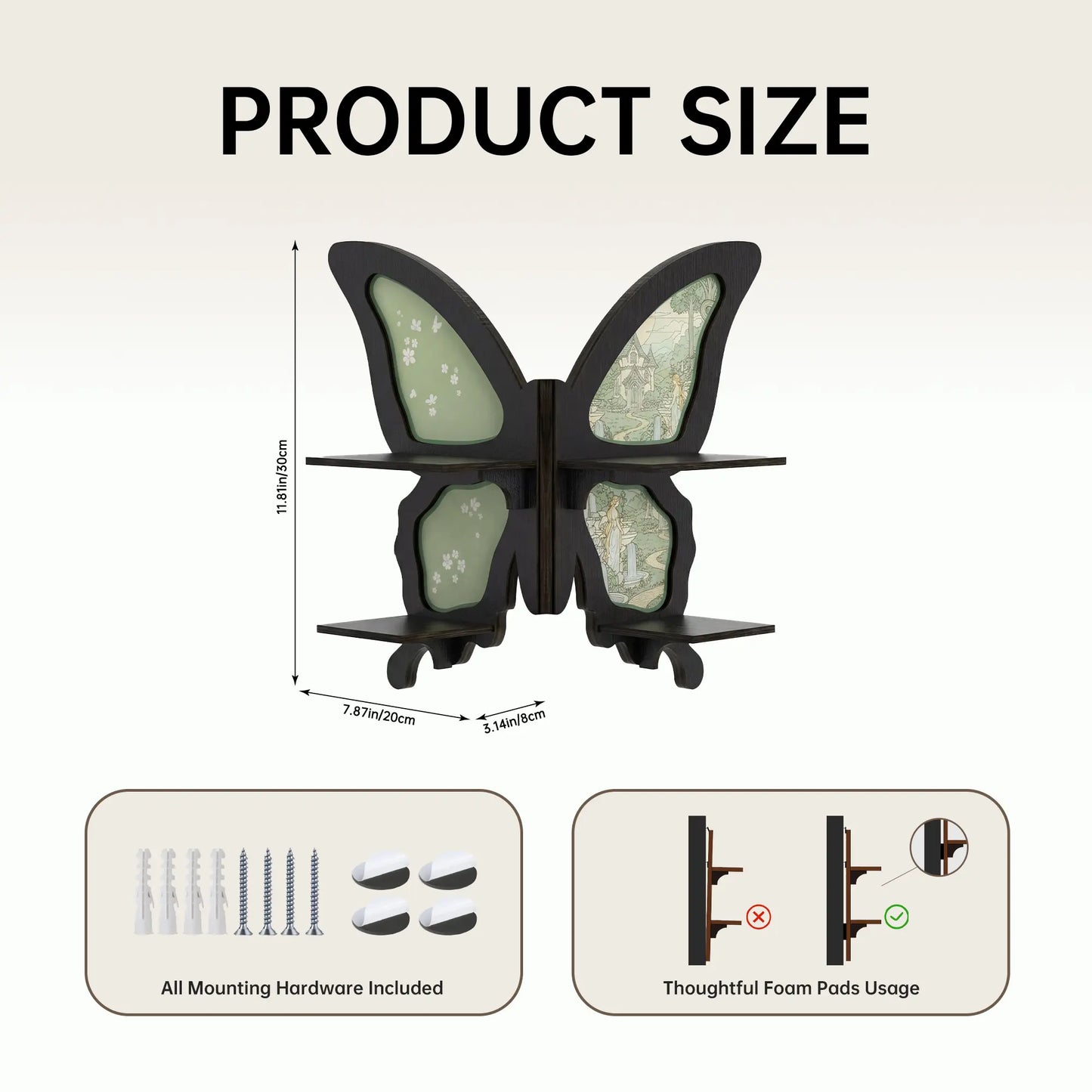 FNYDOX Whimsigoth Butterfly Shelf