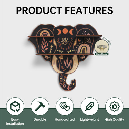 [Floating Shelf]1pc Wooden Wall Shelf, Crystal Display Shelf For Living Room, Bedroom, Rock Gem Stone Storage Organizer, Essential Oil Holder Hanging Case, Meditation Art Spiritual Gift, Wall Decoration, Perfect Gift