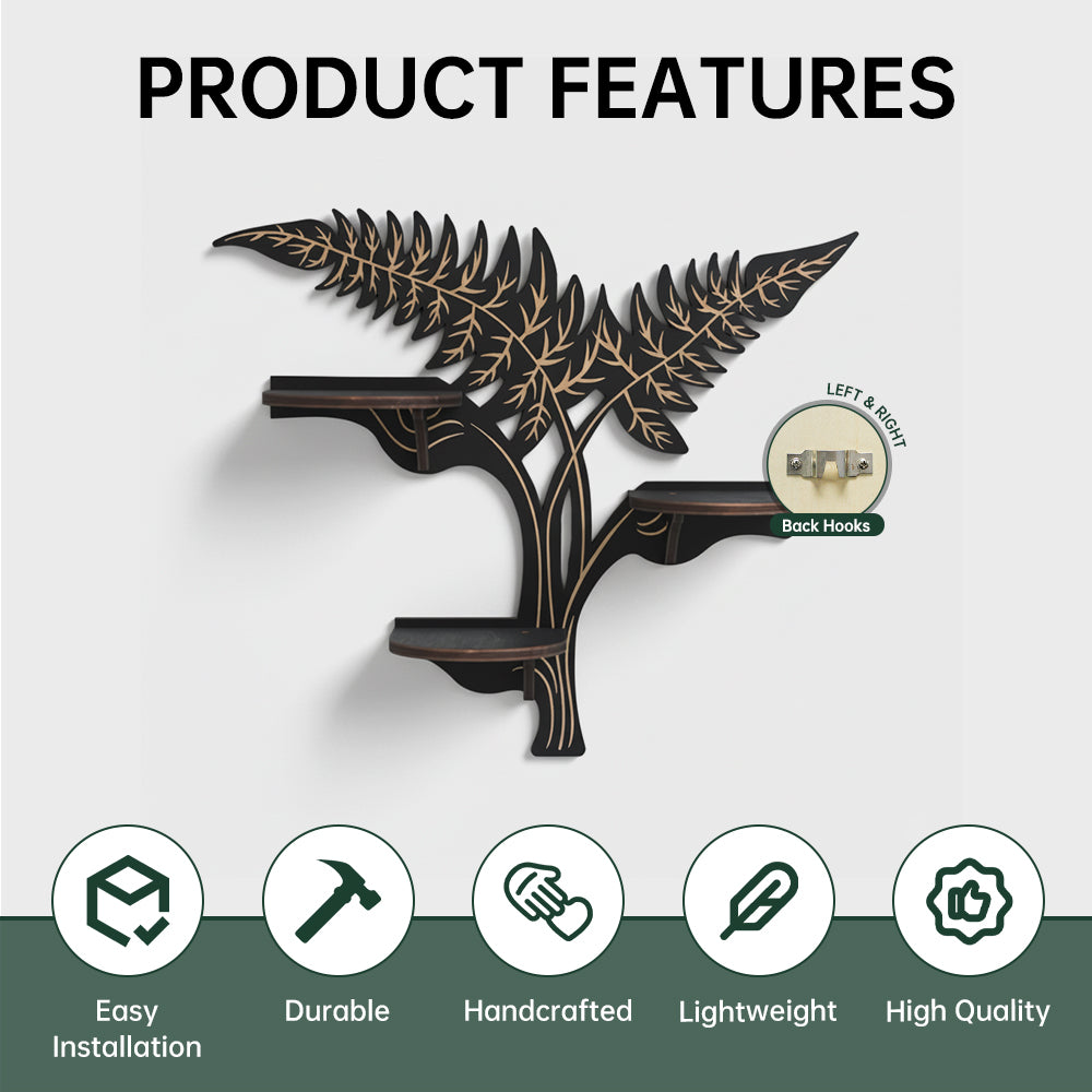 Vine Decor Crystal Display Shelf, Rock Gem Stone Holder, Essential Oils Nail Polish Organizer, Gothic Trinket Knick Knack Shelf Wall Mounted, Witch Witchy Wiccan Home Decoration