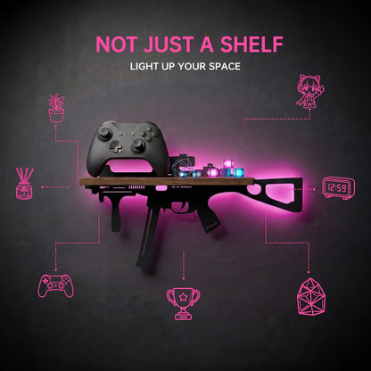 FNYDOX Cool Room Decor - UMP Gun Shelf