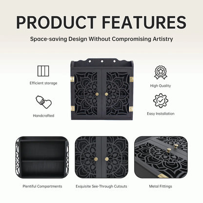 FNYDOX Black Desktop Cabinet