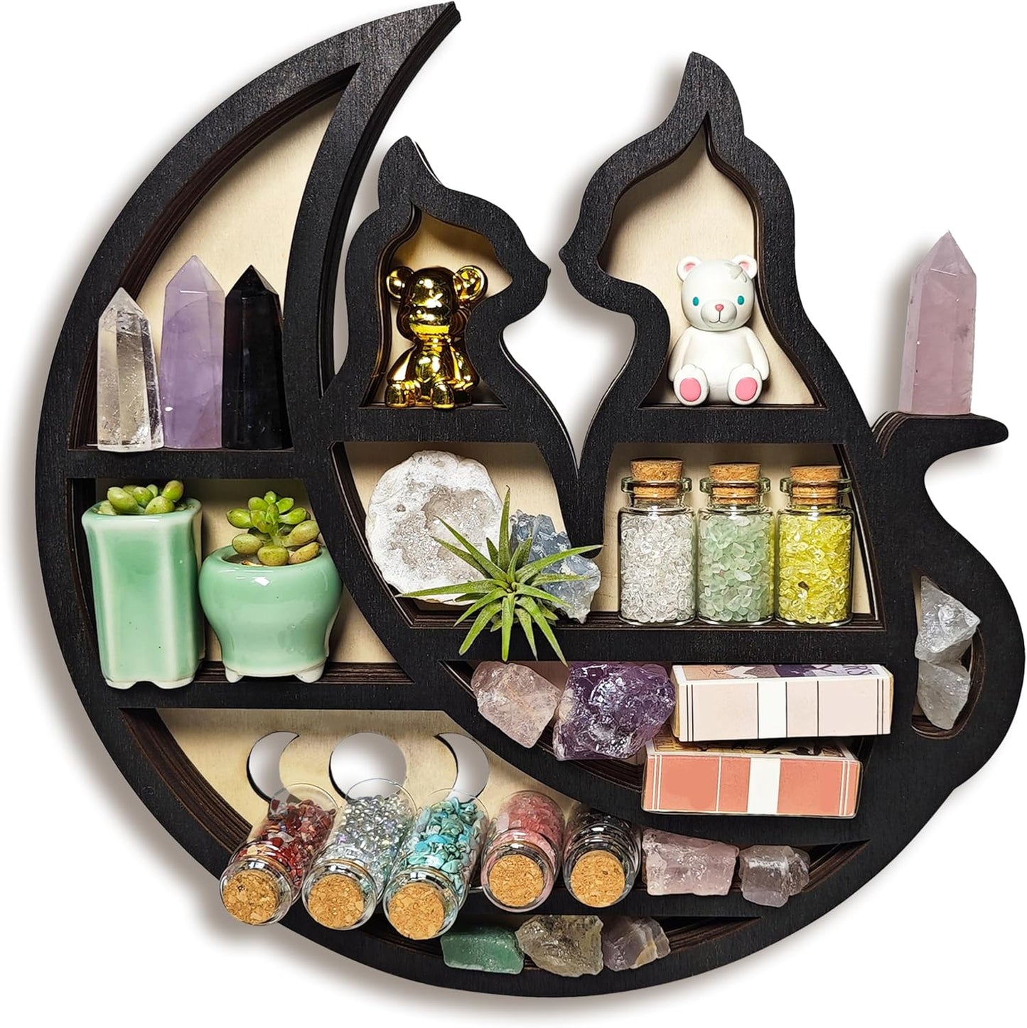 FNYDOX Cats on The Moon Shelf