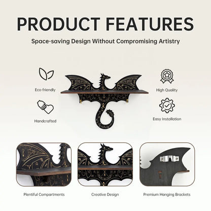 FNYDOX Fantasy Decor Dragon Shelf