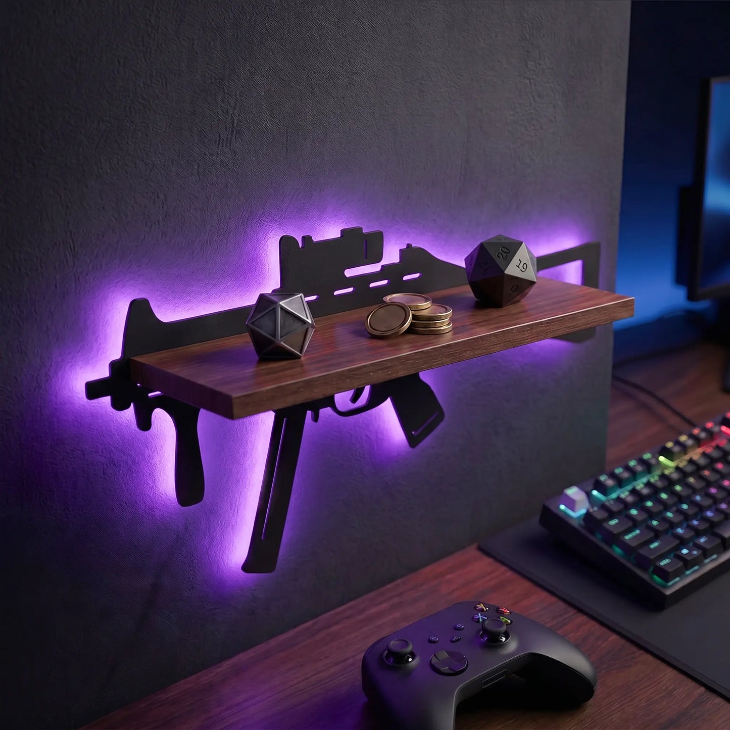 FNYDOX Cool Room Decor - UMP Gun Shelf