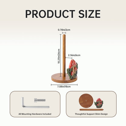 FNYDOX Mushroom Paper Towel Holder