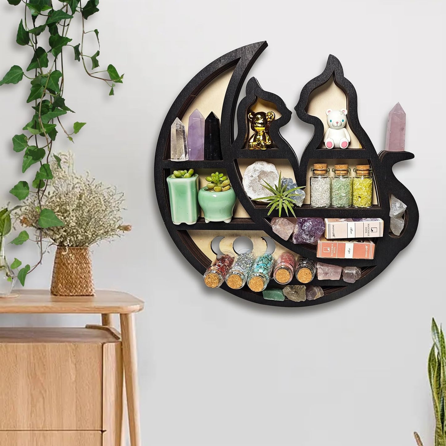 FNYDOX Cats on The Moon Shelf