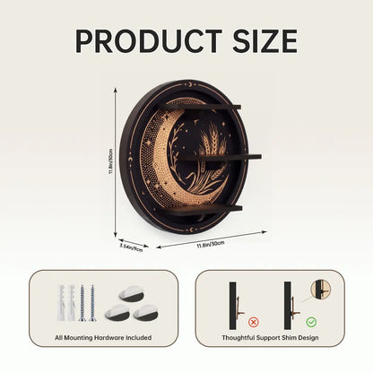 FNYDOX Moon Shelf with LED Light