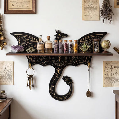 FNYDOX Fantasy Decor Dragon Shelf