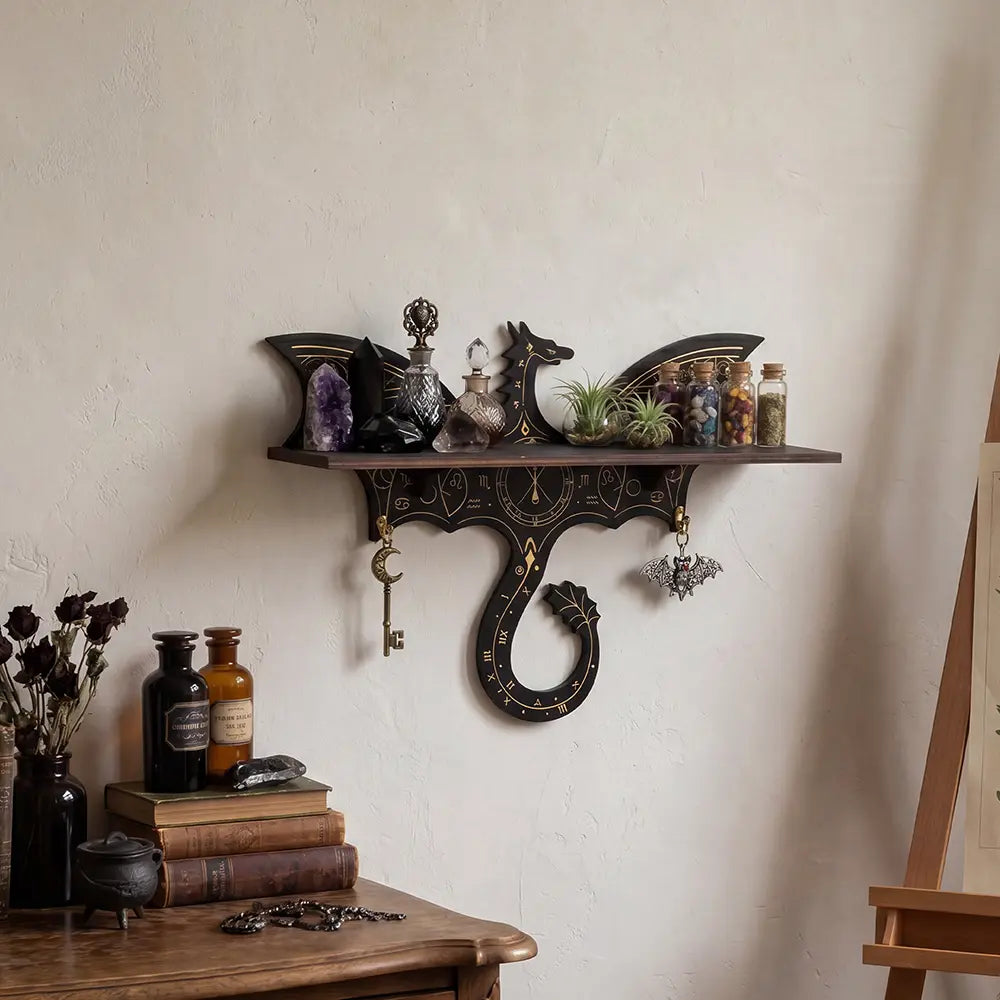 FNYDOX Fantasy Decor Dragon Shelf