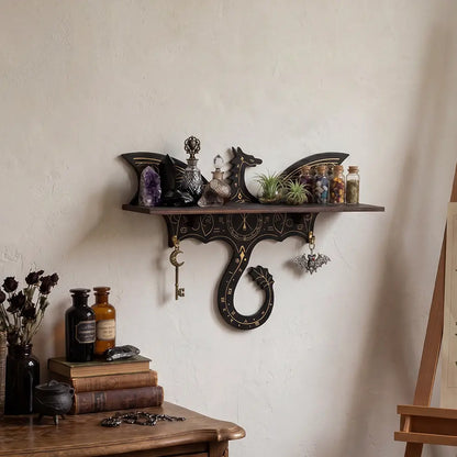 FNYDOX Fantasy Decor Dragon Shelf