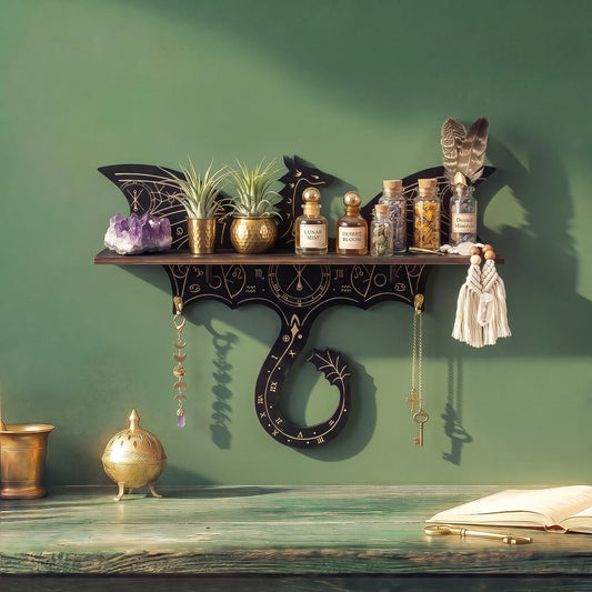 FNYDOX Fantasy Decor Dragon Shelf